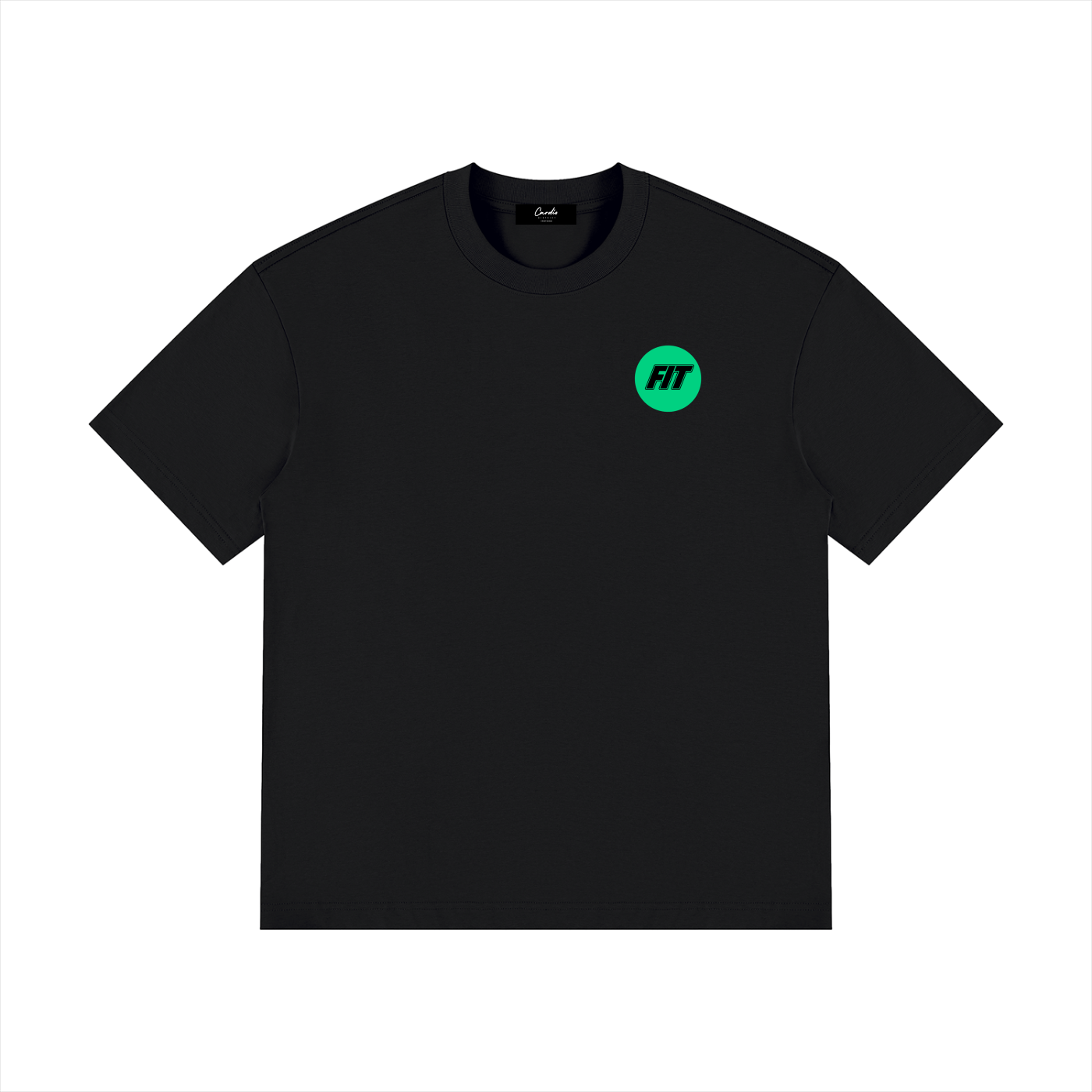 Mens Cardio District X FIT Drop Shoulder Cotton T-Shirt
