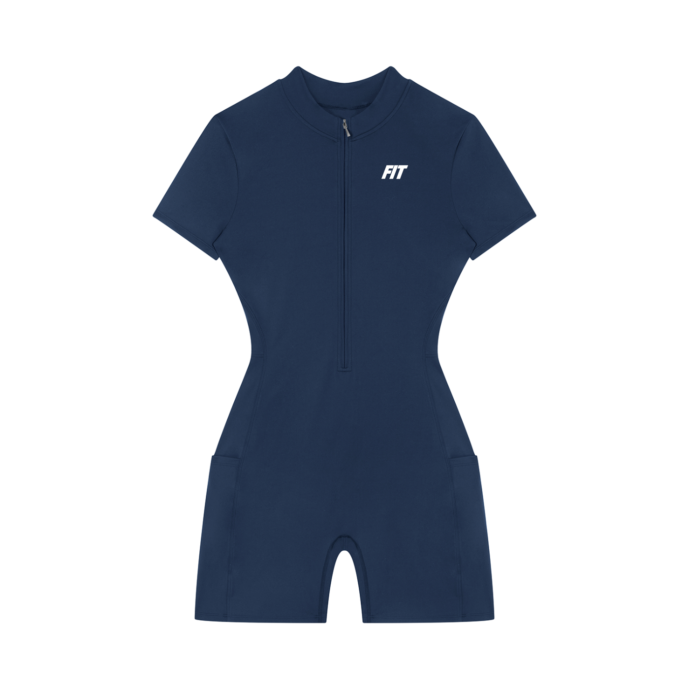 Women's Cardio District X FIT Quarter-Zip Short Sleeve Romper