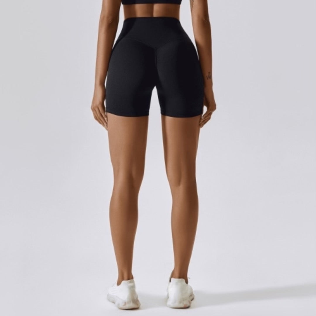 Women's Cardio District x "FIT" High-Waisted Compression Yoga Shorts