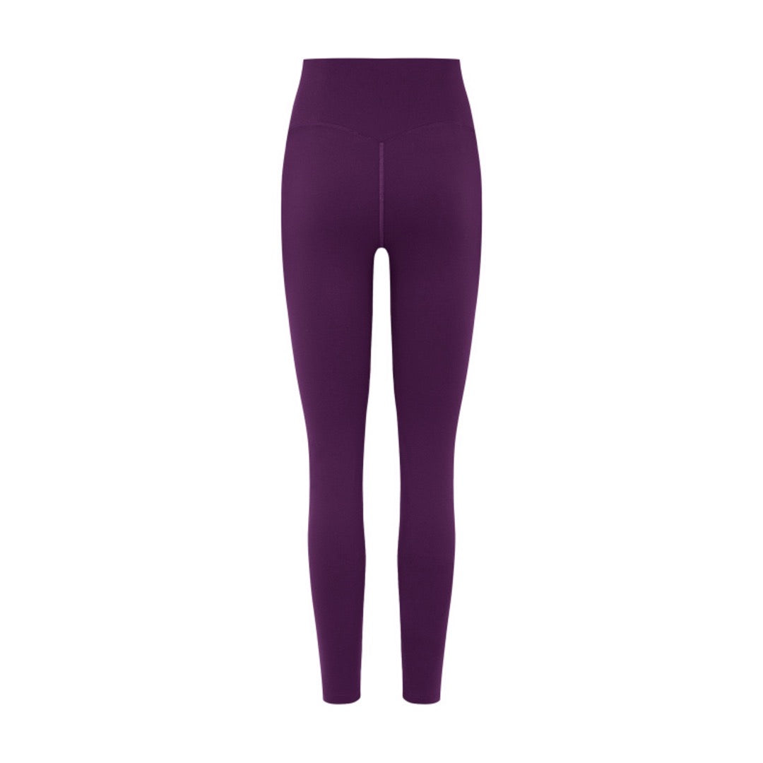 Women's "Cardio District X FIT" Purple High-Waisted Yoga Leggings