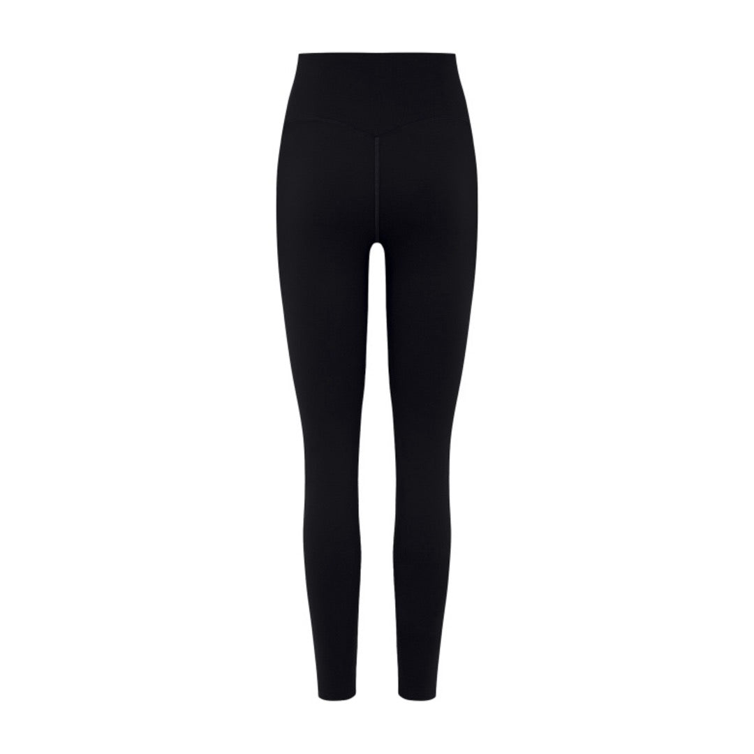 Women's "Cardio District X FIT" Black High-Waisted Yoga Leggings