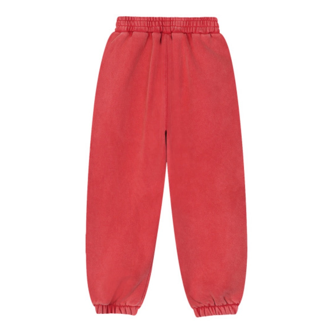 Men's "Cardio District X FIT" RED Fleeced Jogger Sweatpants