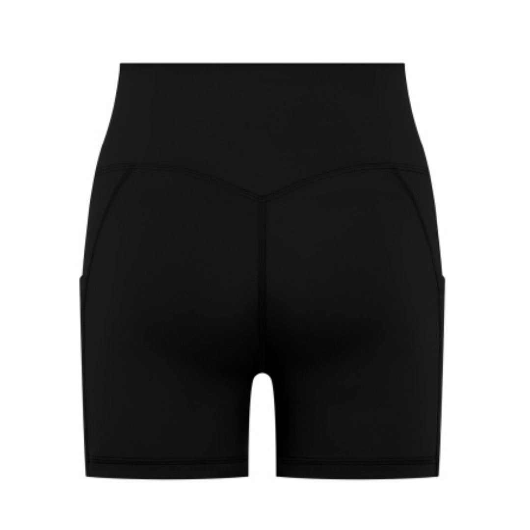 Women's "Cardio District X FIT" High-Waisted Pocket Biker Shorts