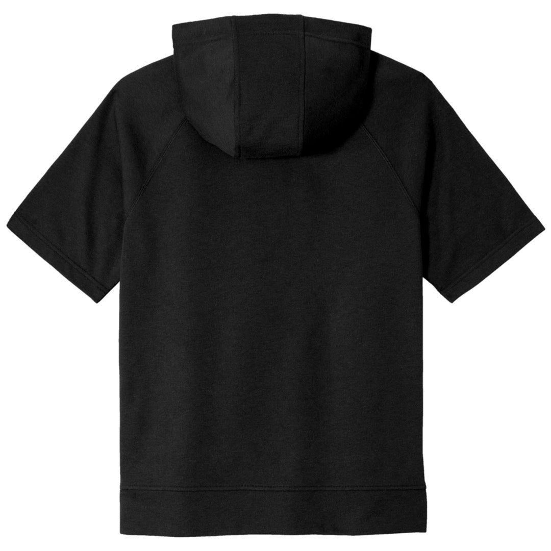 Mens Cardio District Tri-Blend Fleece S/S Hooded Pullover