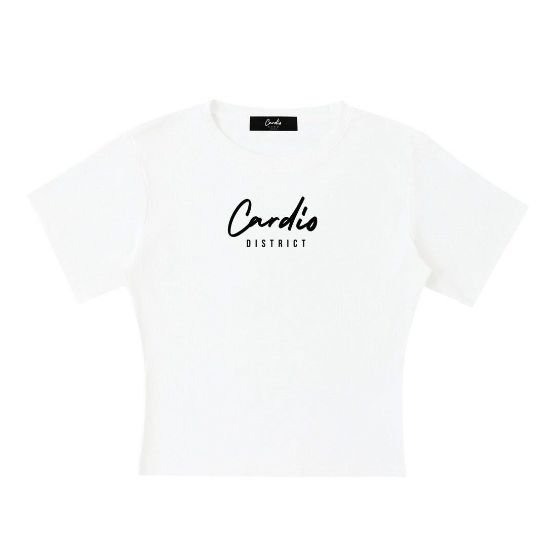 Women's Cardio District "CD" Lightweight Cocoon Shape Short Sleeve Top