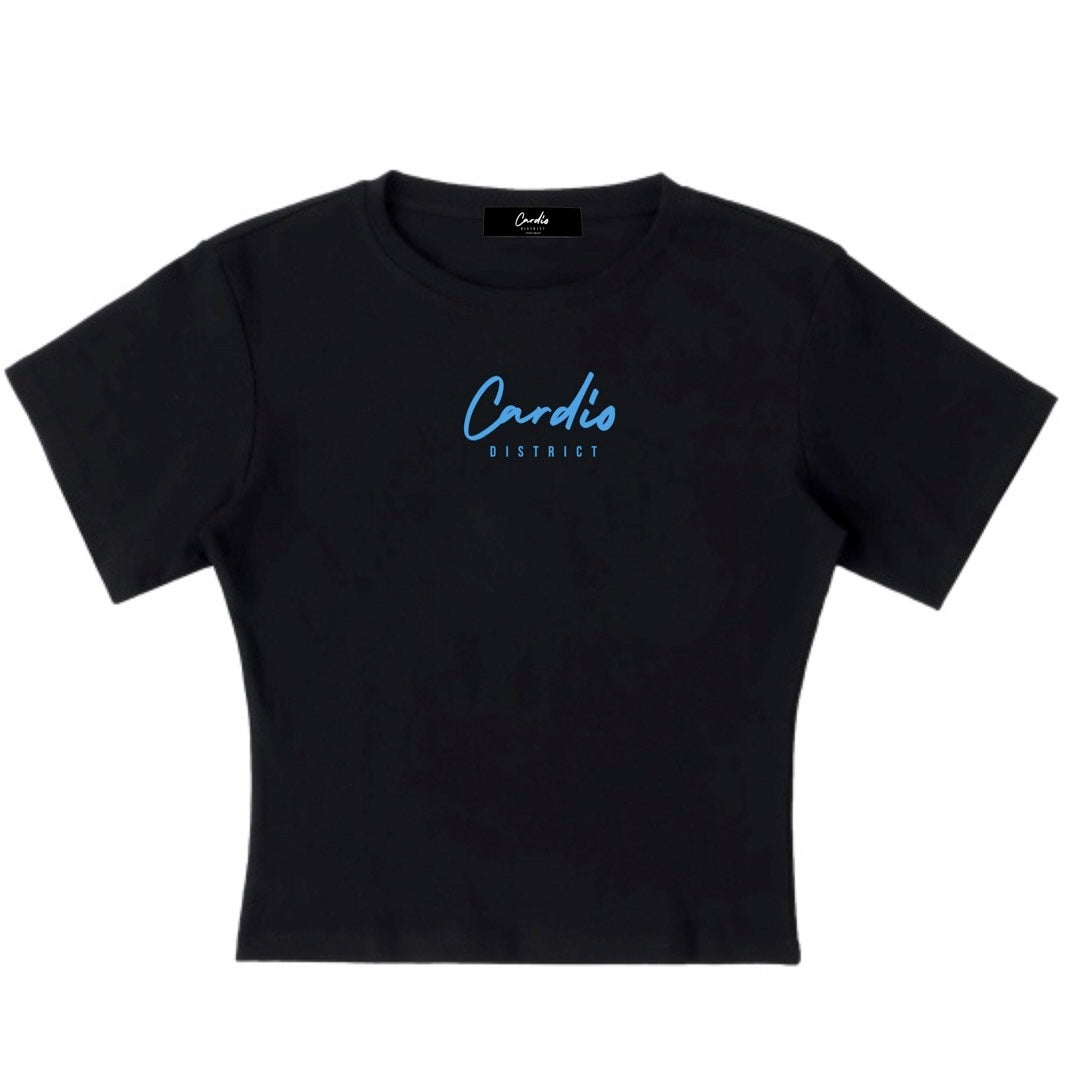Women's Cardio District "RUN" Lightweight Cocoon Shape Short Sleeve Top
