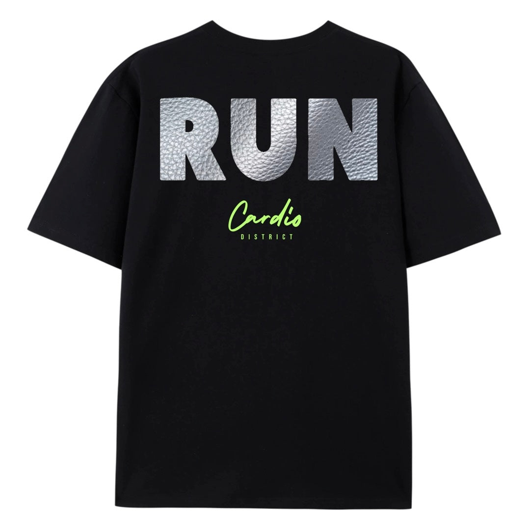 Men's Cardio District "RUN" Regular Fit Crew Neck T-shirt