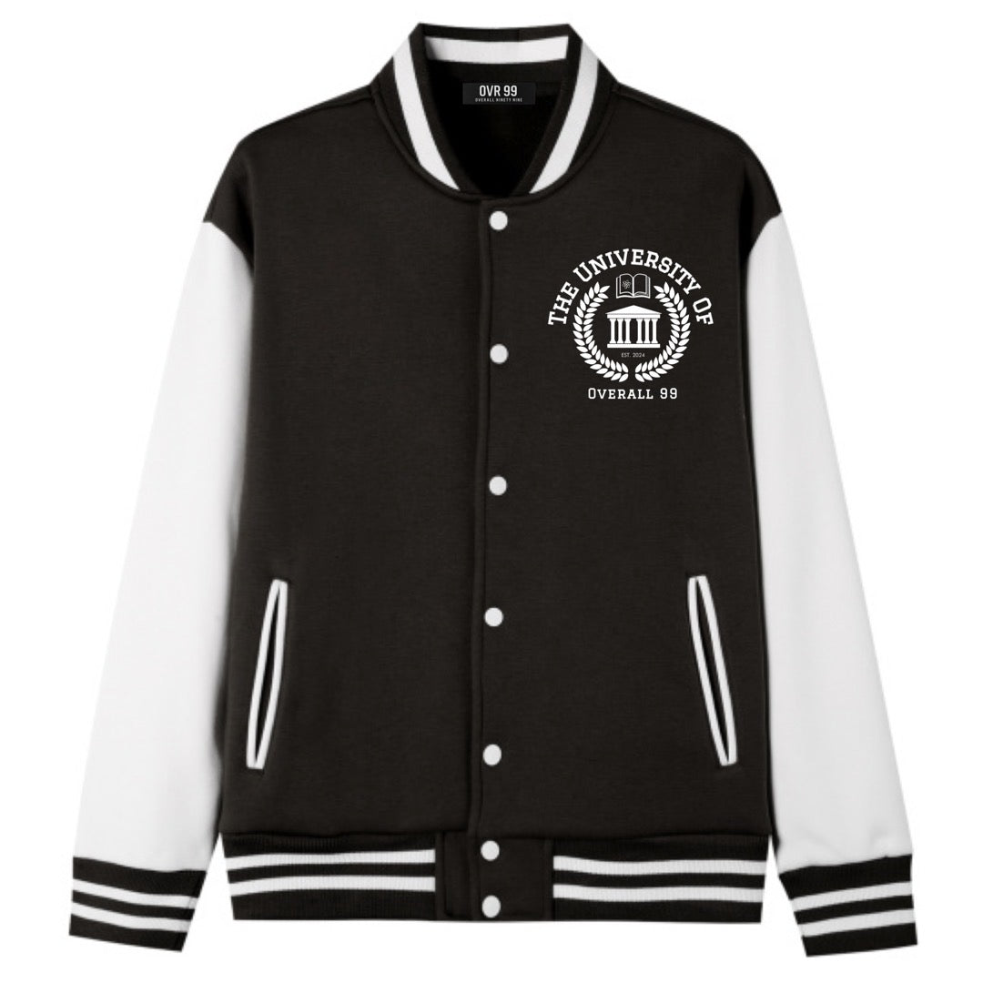 Men's Overall Ninety Nine Brand "University" Two-Tone Fleeced Varsity Jacket