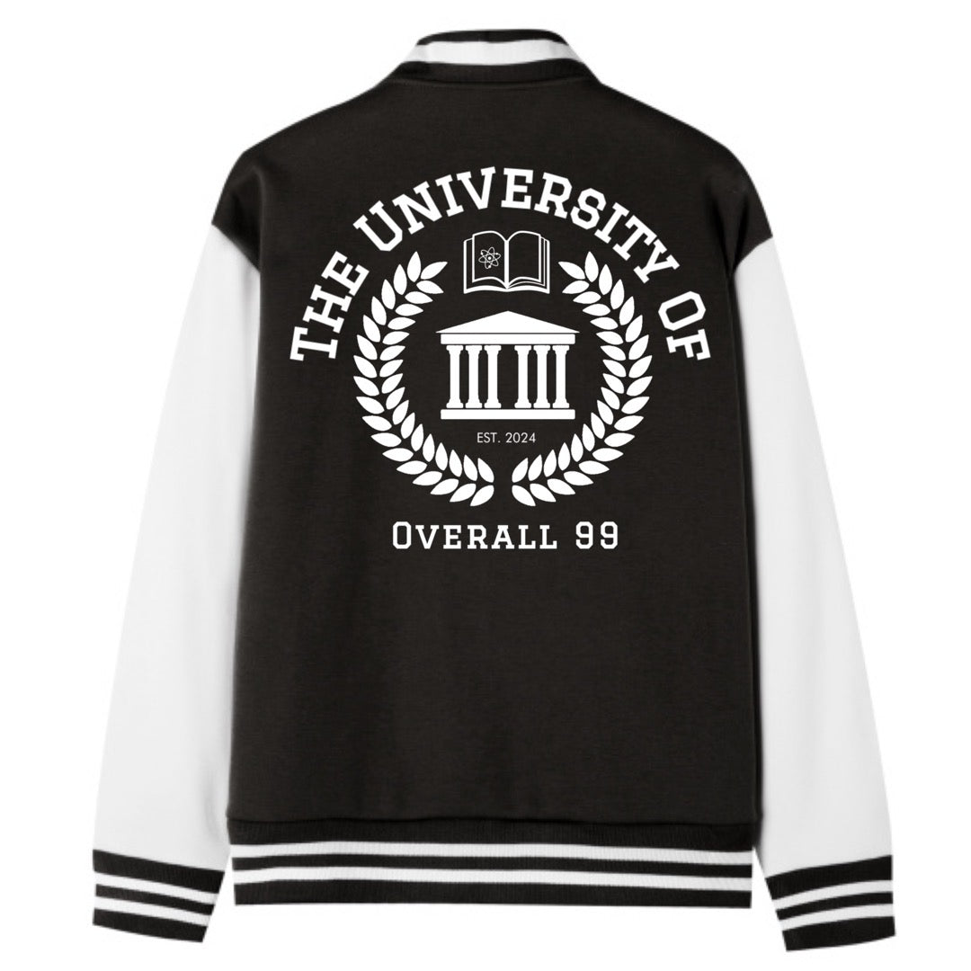 Men's Overall Ninety Nine Brand "University" Two-Tone Fleeced Varsity Jacket