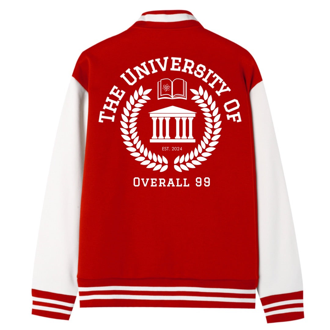 Men's Overall Ninety Nine Brand "University" Two-Tone Fleeced Varsity Jacket