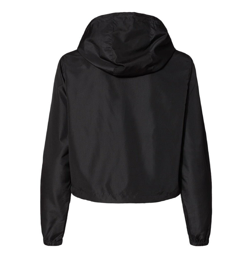 Women's Cardio District "CD" Lightweight Pullover Crop Windbreaker