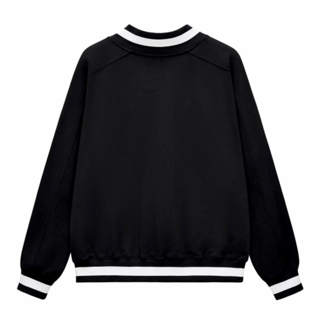 Men's Cardio District "Lifestyle" V-Neck Contrast Collar Boxy Sweatshirt