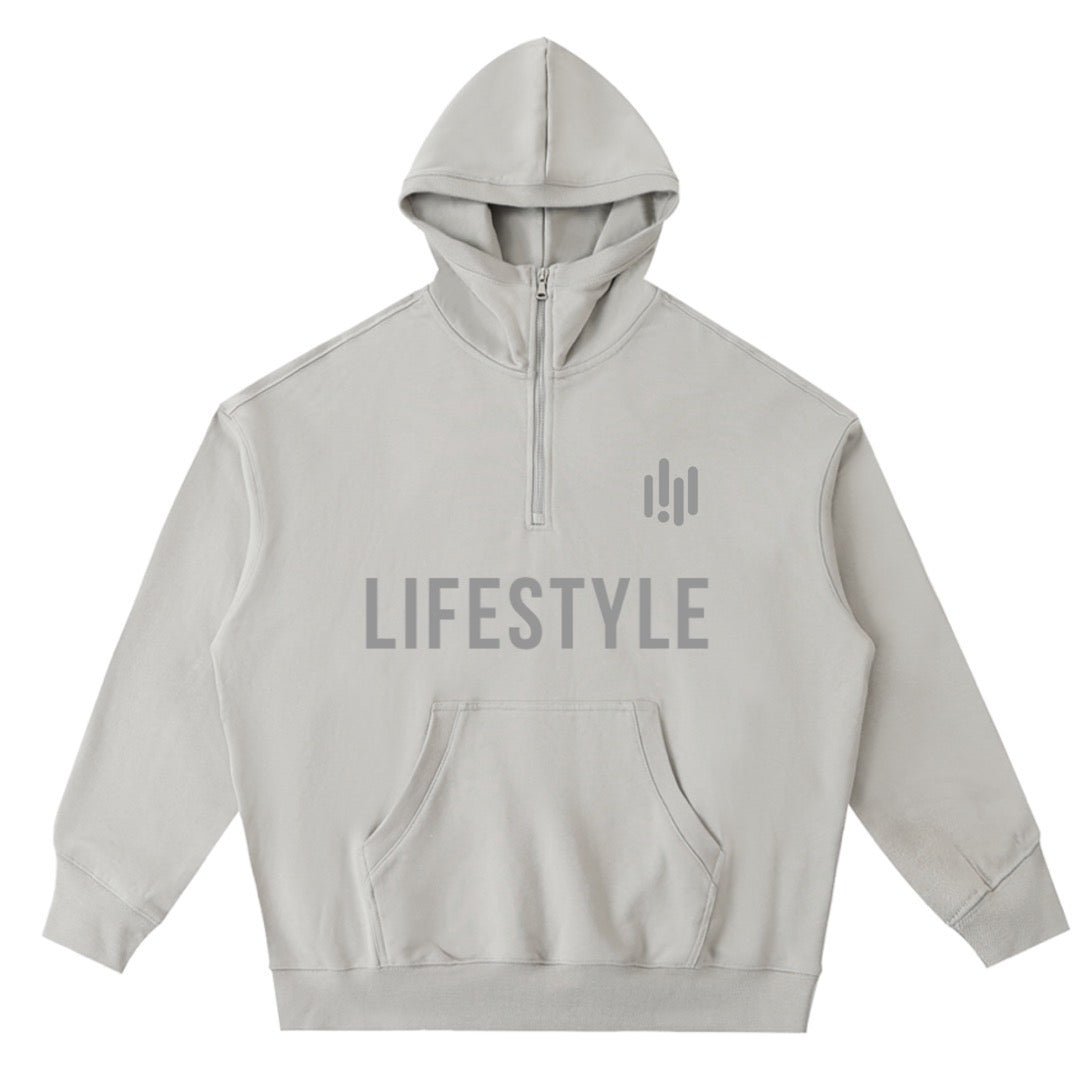 Men's Cardio District Lifestyle Big Hood Half-Zip Fleece Hoodie