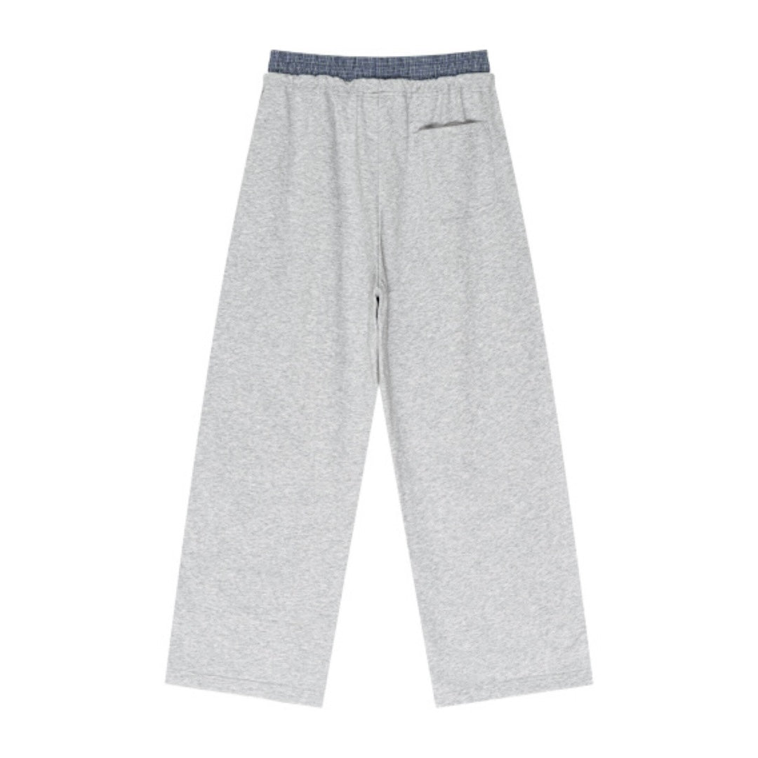 Unisex Cardio District Lifestyle Plaid Contrast Waist Pants