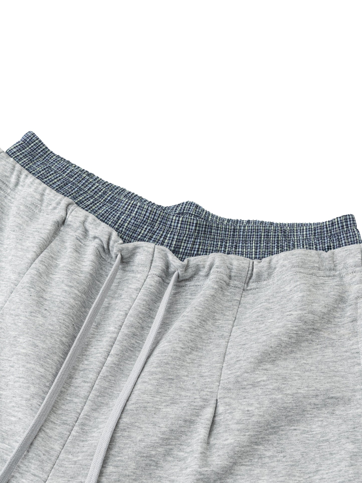Unisex Cardio District Lifestyle Plaid Contrast Waist Pants