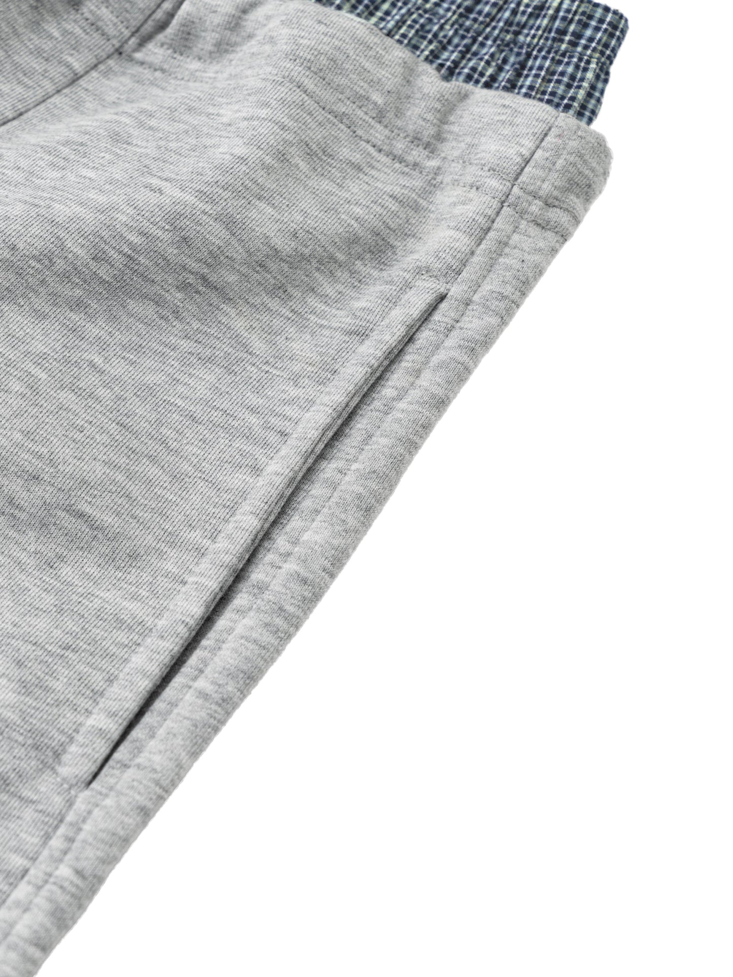 Unisex Cardio District Lifestyle Plaid Contrast Waist Pants