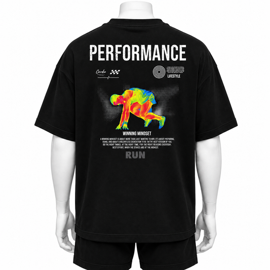 Mens Cardio District x FIT "Performance lifestyle boxy t-shirt