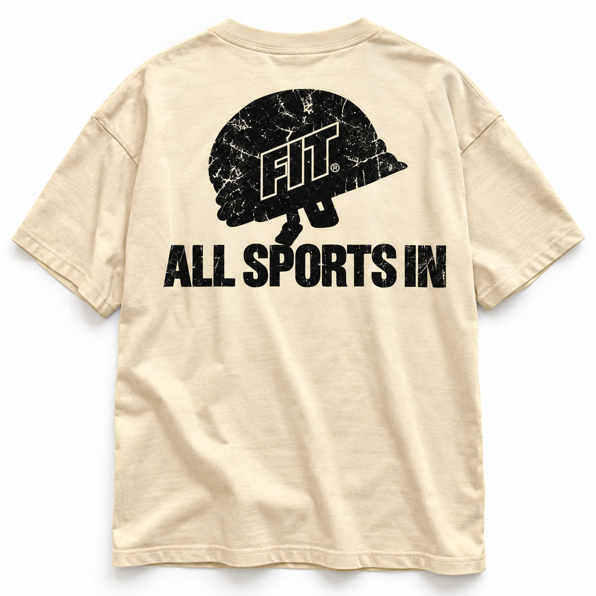Men's Cardio District x FIT "All Sport$ IN" Streetwear Loose Drop Shoulder T-Shirt