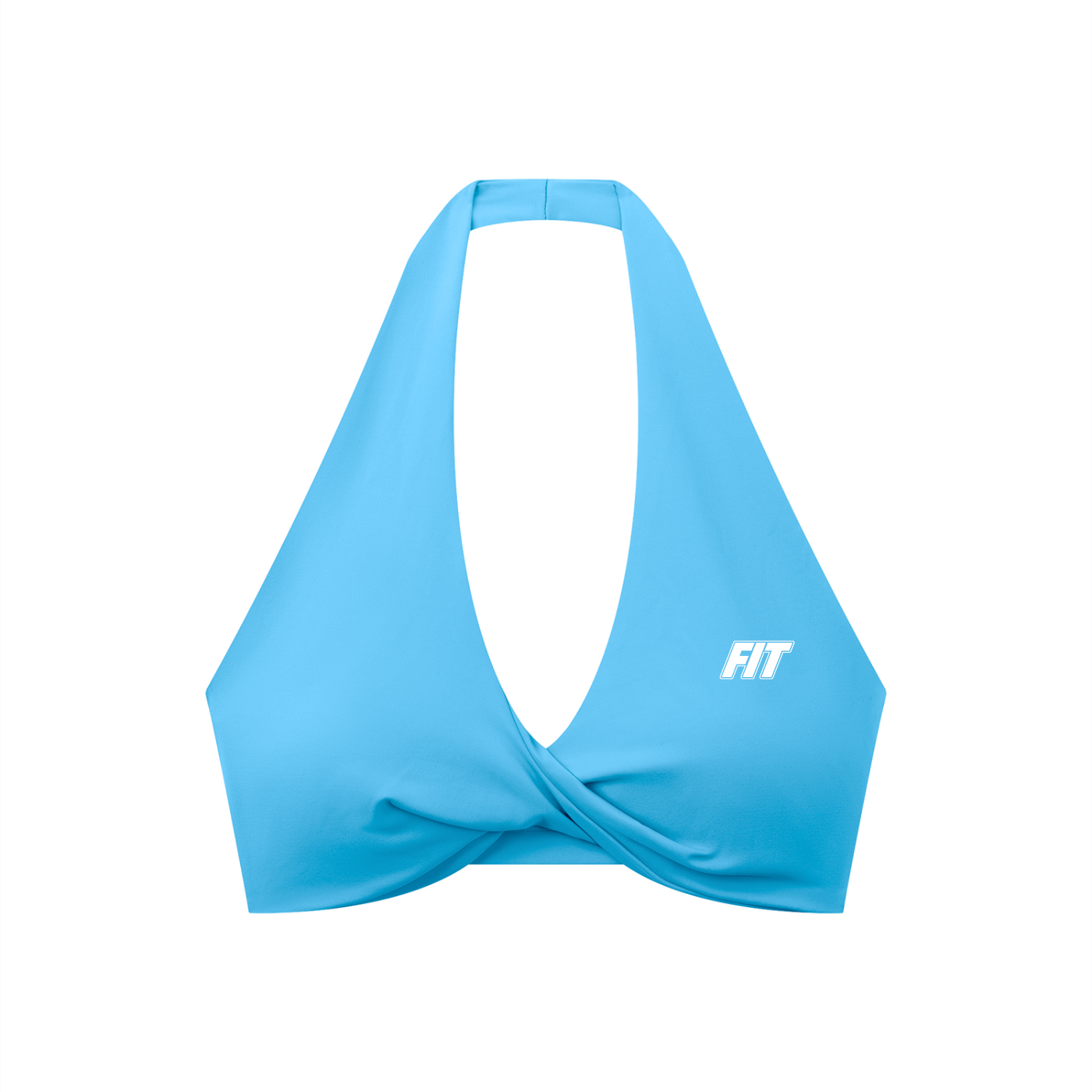 Women's Cardio District x FIT Pleated Halter Sports Bra