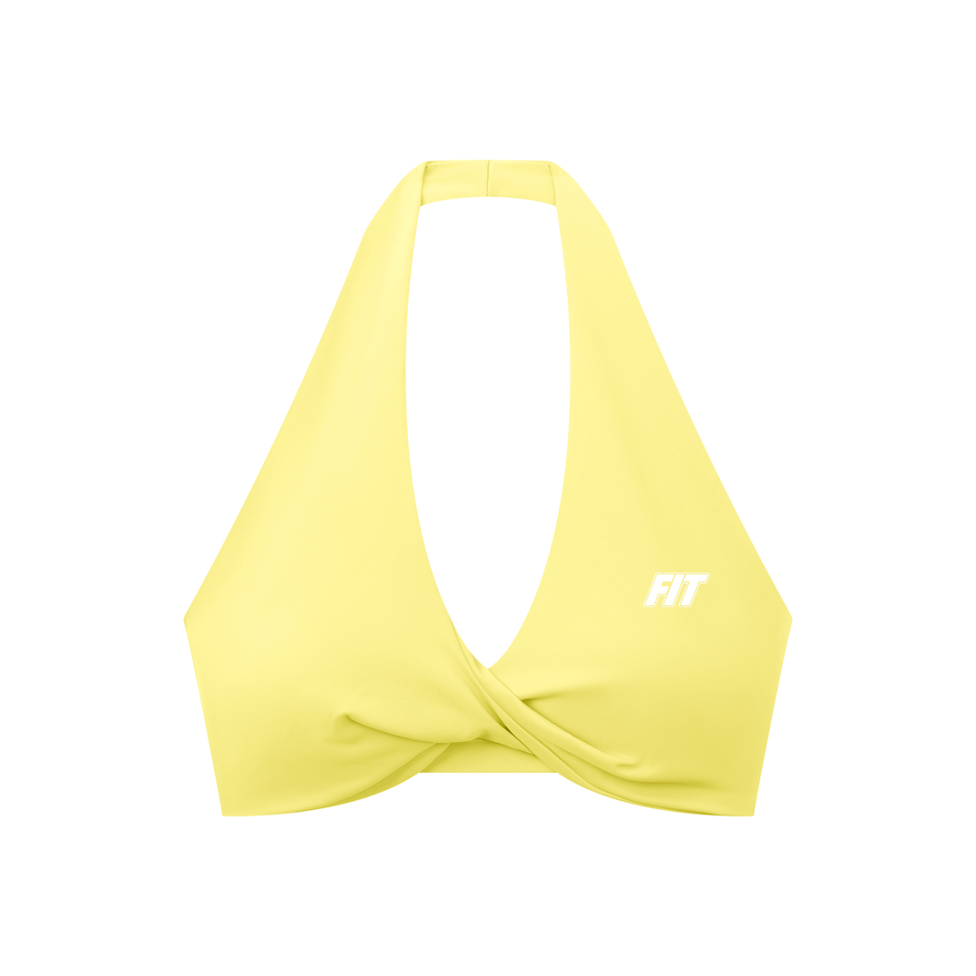 Women's Cardio District x FIT Pleated Halter Sports Bra