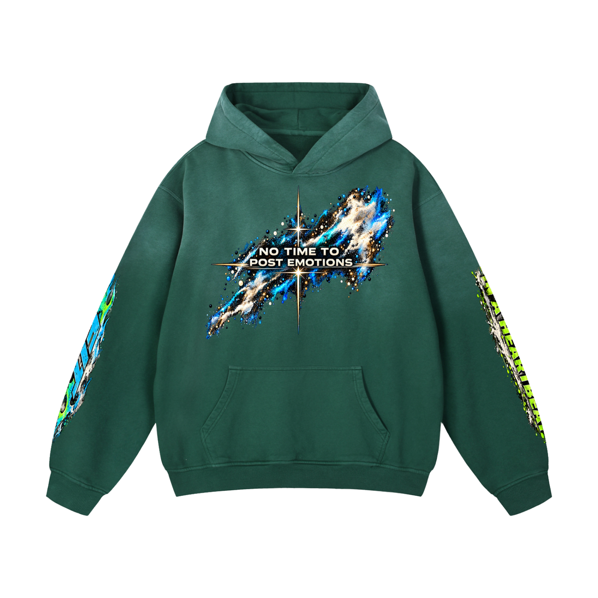Unisex Cardio District x FIT "No Time" Heavyweight Sunfade Oversized Hoodie
