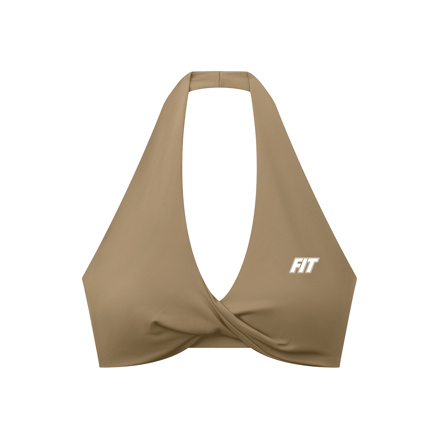 Women's Cardio District x FIT Pleated Halter Sports Bra