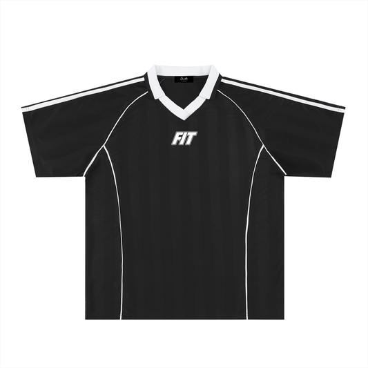 Men's Cardio District x FIT  Shadow Stripe Collared Soccer Jersey