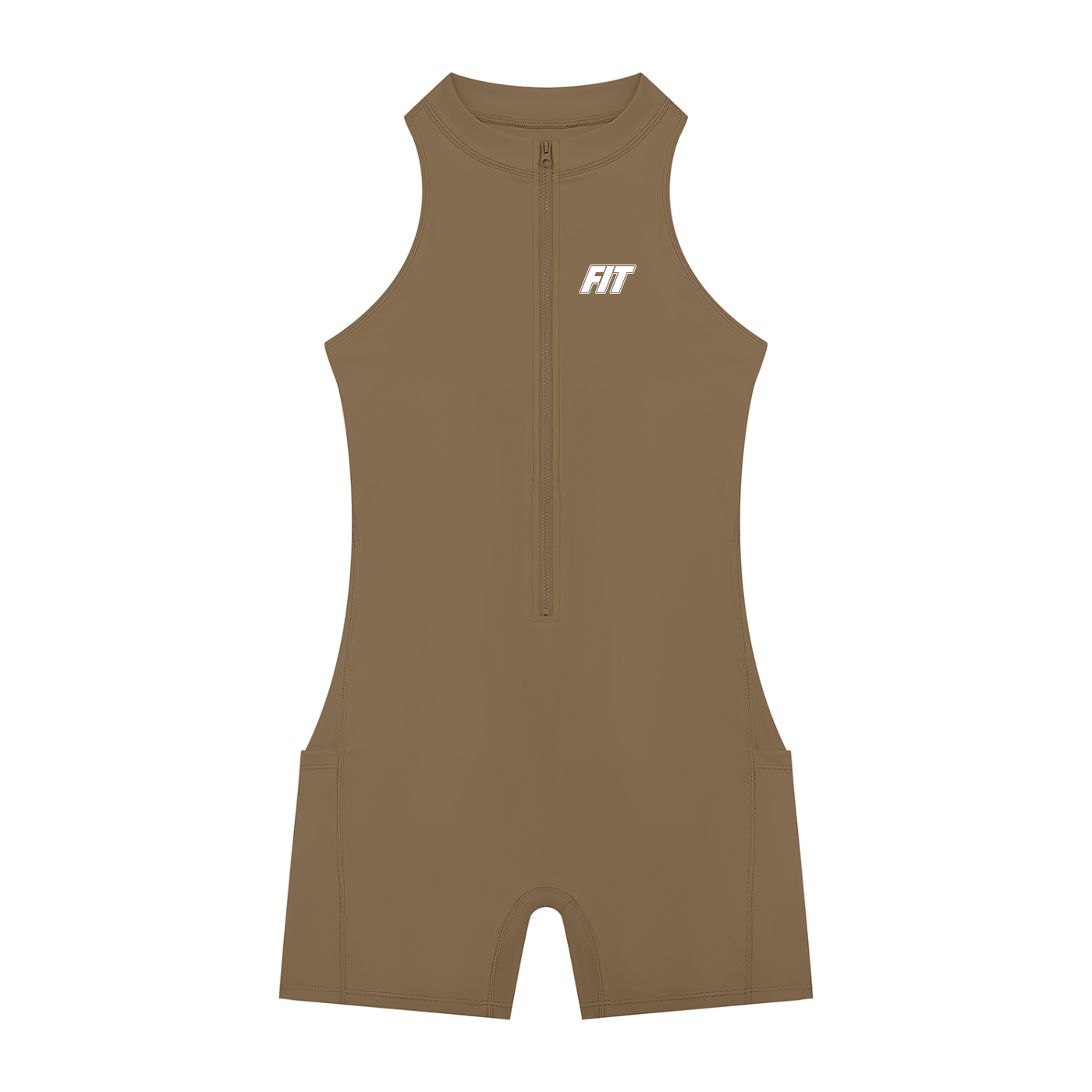 Women’s Cardio District x FIT Quarter-Zip Yoga Romper