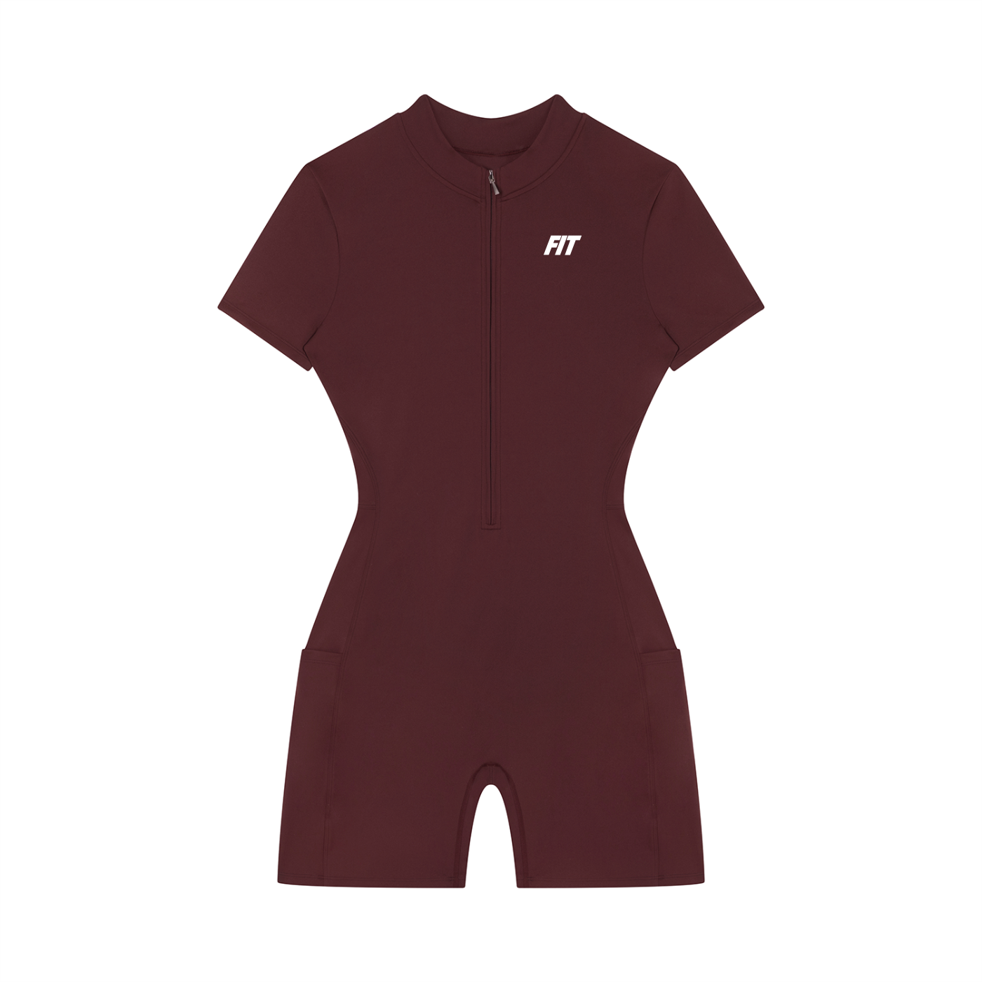 Women's Cardio District X FIT Quarter-Zip Short Sleeve Romper
