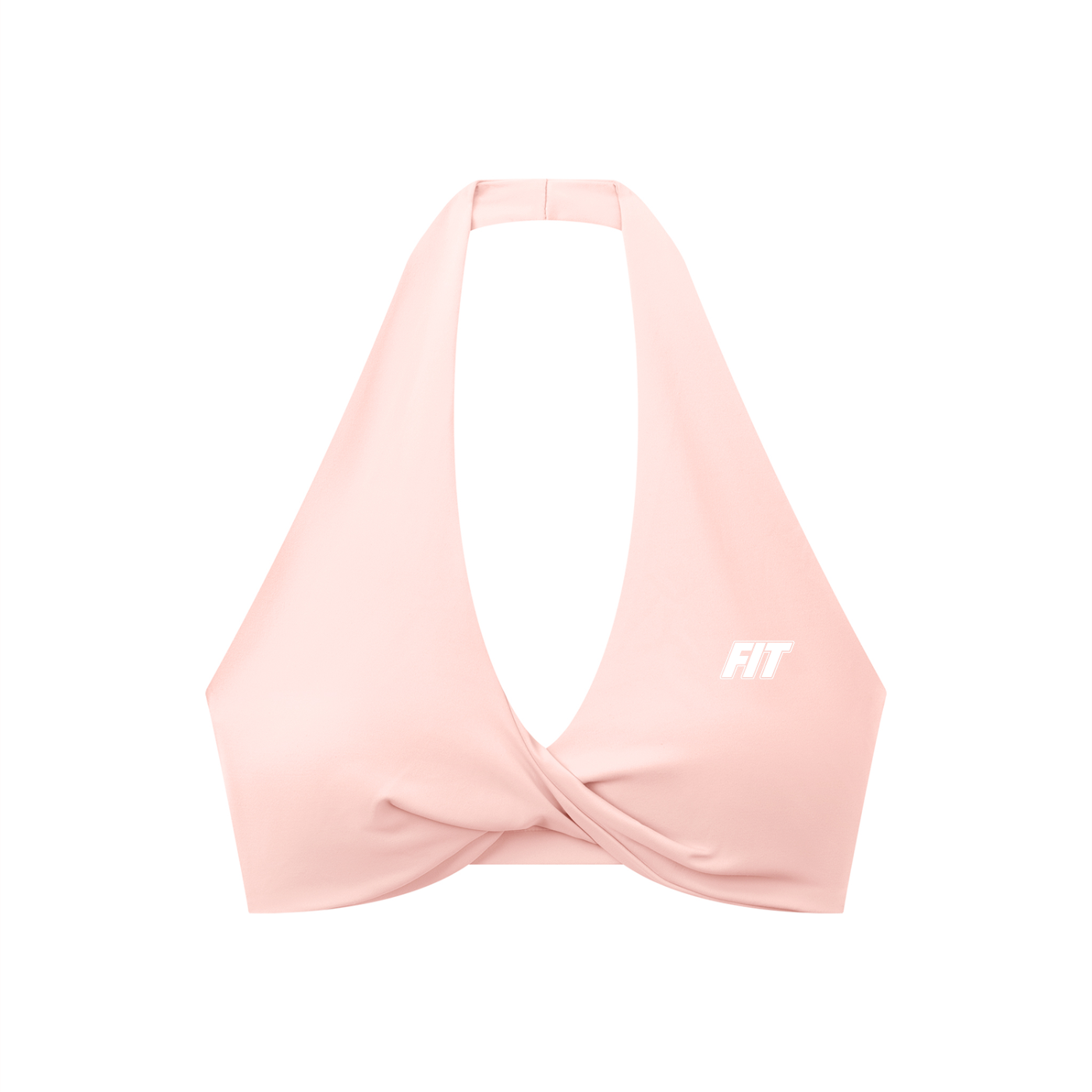 Women's Cardio District x FIT Pleated Halter Sports Bra