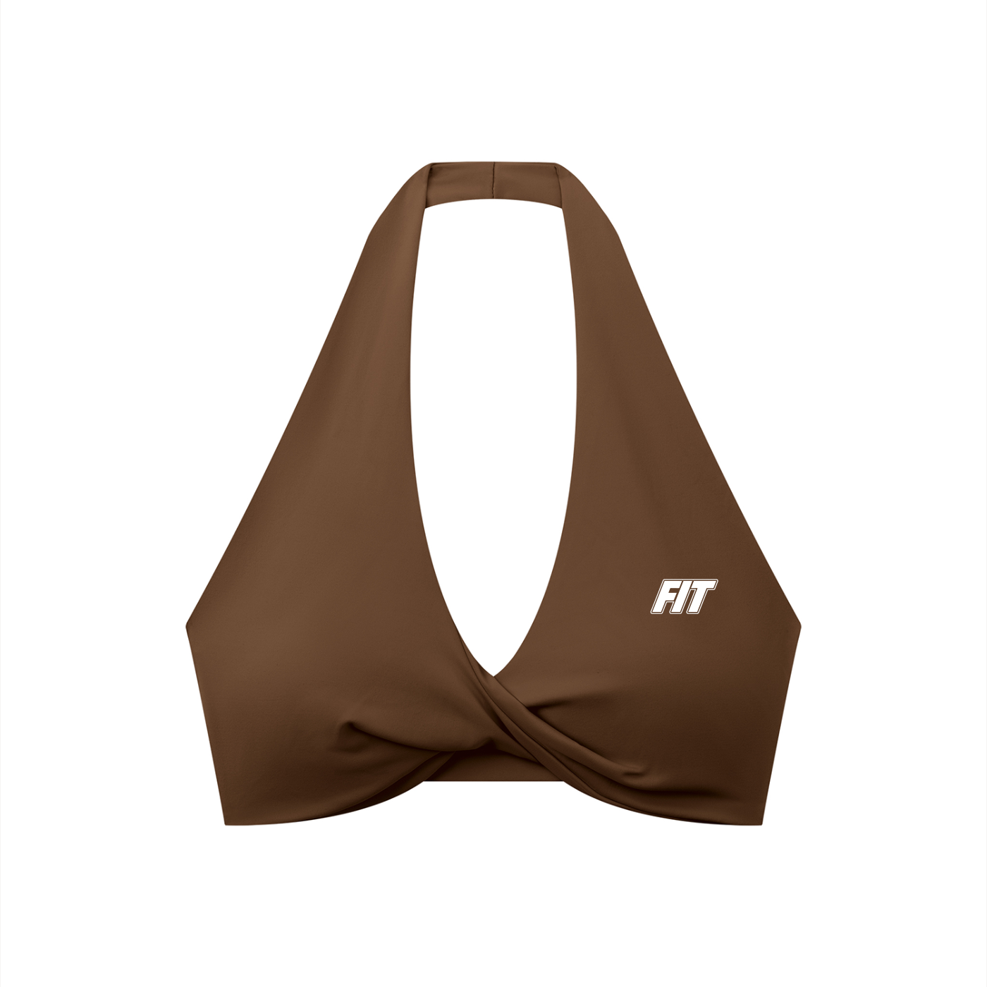Women's Cardio District x FIT Pleated Halter Sports Bra