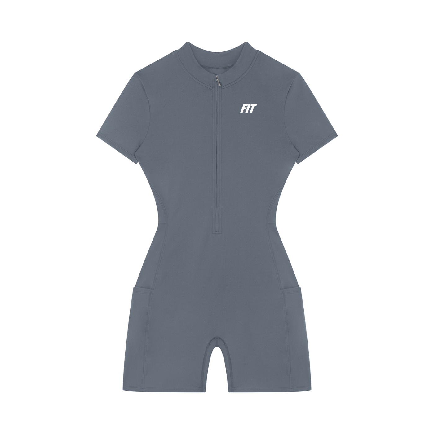 Women's Cardio District X FIT Quarter-Zip Short Sleeve Romper