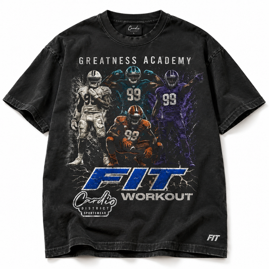 Mens Cardio District X FIT Overall Ninety Nine Football Tee
