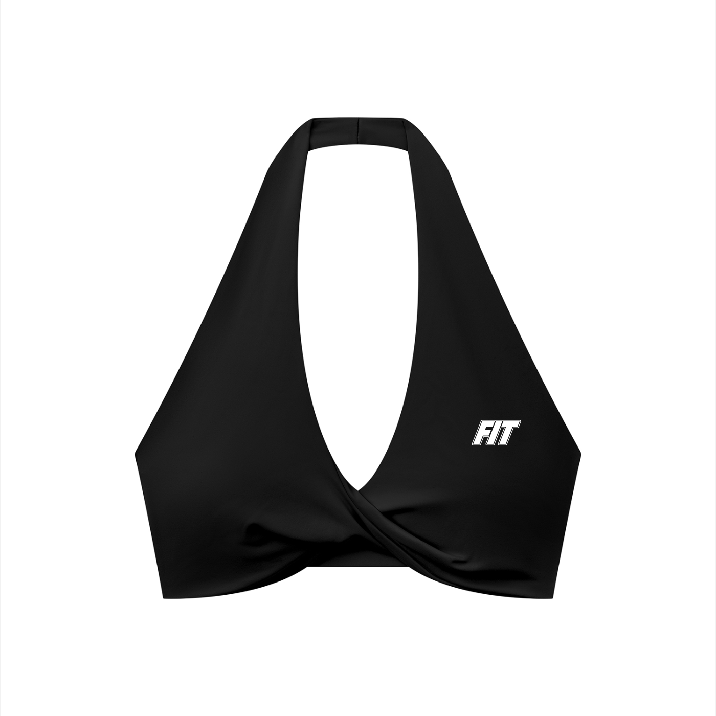 Women's Cardio District x FIT Pleated Halter Sports Bra