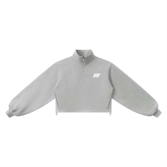 Women’s Cardio District x FIT  Mock-Neck Quarter-Zip Sweatshirt