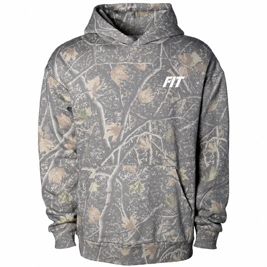 Mens Cardio District X FIT Deadwood Tree Camo Heavyweight Hoodie