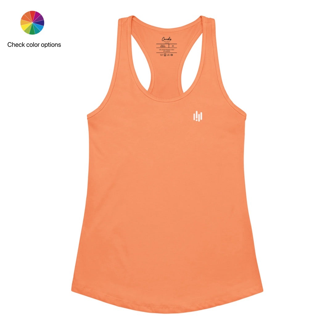 Women’s Cardio District  fitted racerback tank top