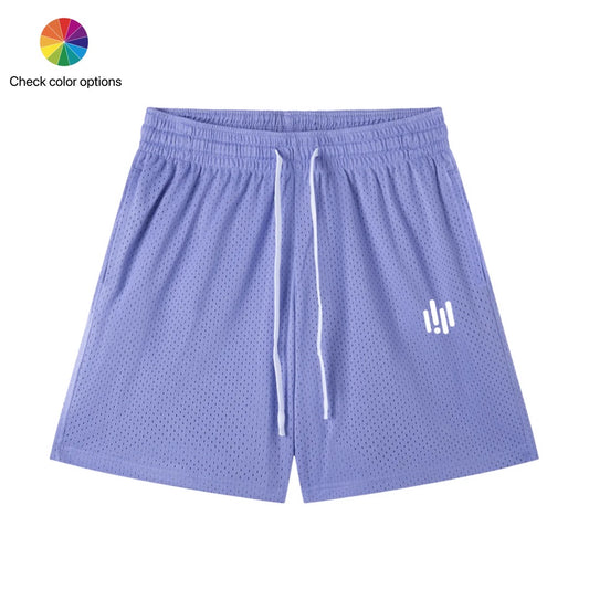 Unisex Cardio District Mesh Drawstring Gym Shorts