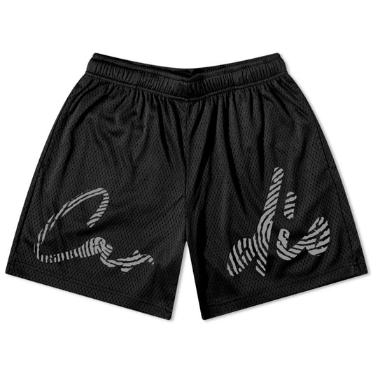 Men Cardio District Finger Print Logo Shorts