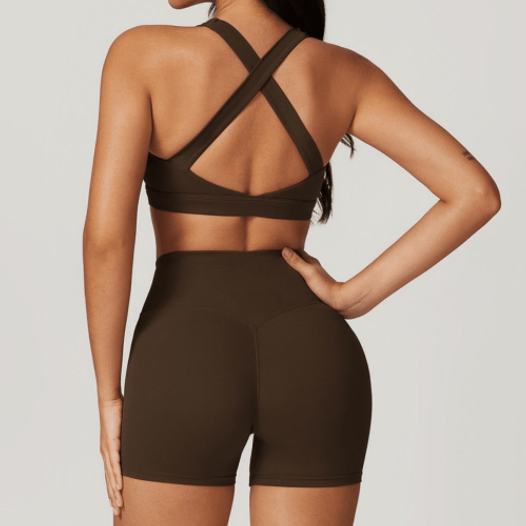 Women's Cardio District "FIT" Compression Shockproof Yoga Sports Bra