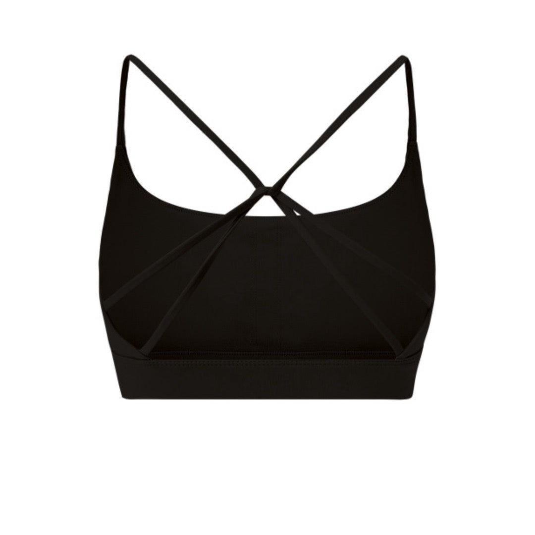 Women's Cardio District "FIT" Strappy Criss Cross Yoga Sports Bra