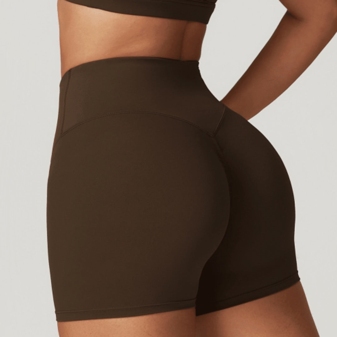 Women's Cardio District "FIT" High-Waisted Compression Yoga Shorts