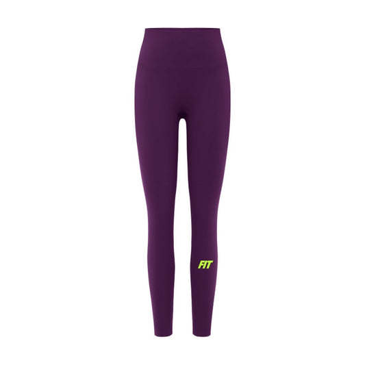 Women's "Cardio District X FIT" Purple High-Waisted Yoga Leggings