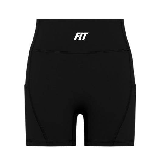 Women's "Cardio District X FIT" High-Waisted Pocket Biker Shorts