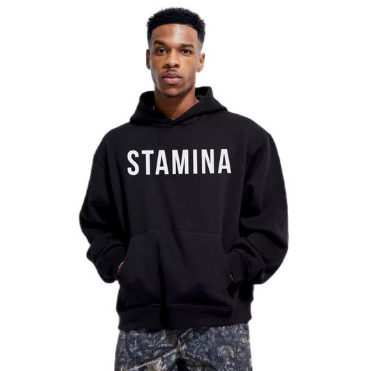 Men Cardio District "STAMINA" hip height hoodie