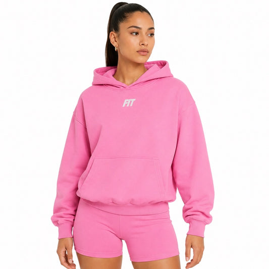 Women's Cardio District x FIT heavyweight Embroidered Logo hoodie