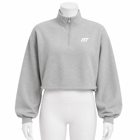 Women’s Cardio District x FIT  Mock-Neck Quarter-Zip Sweatshirt