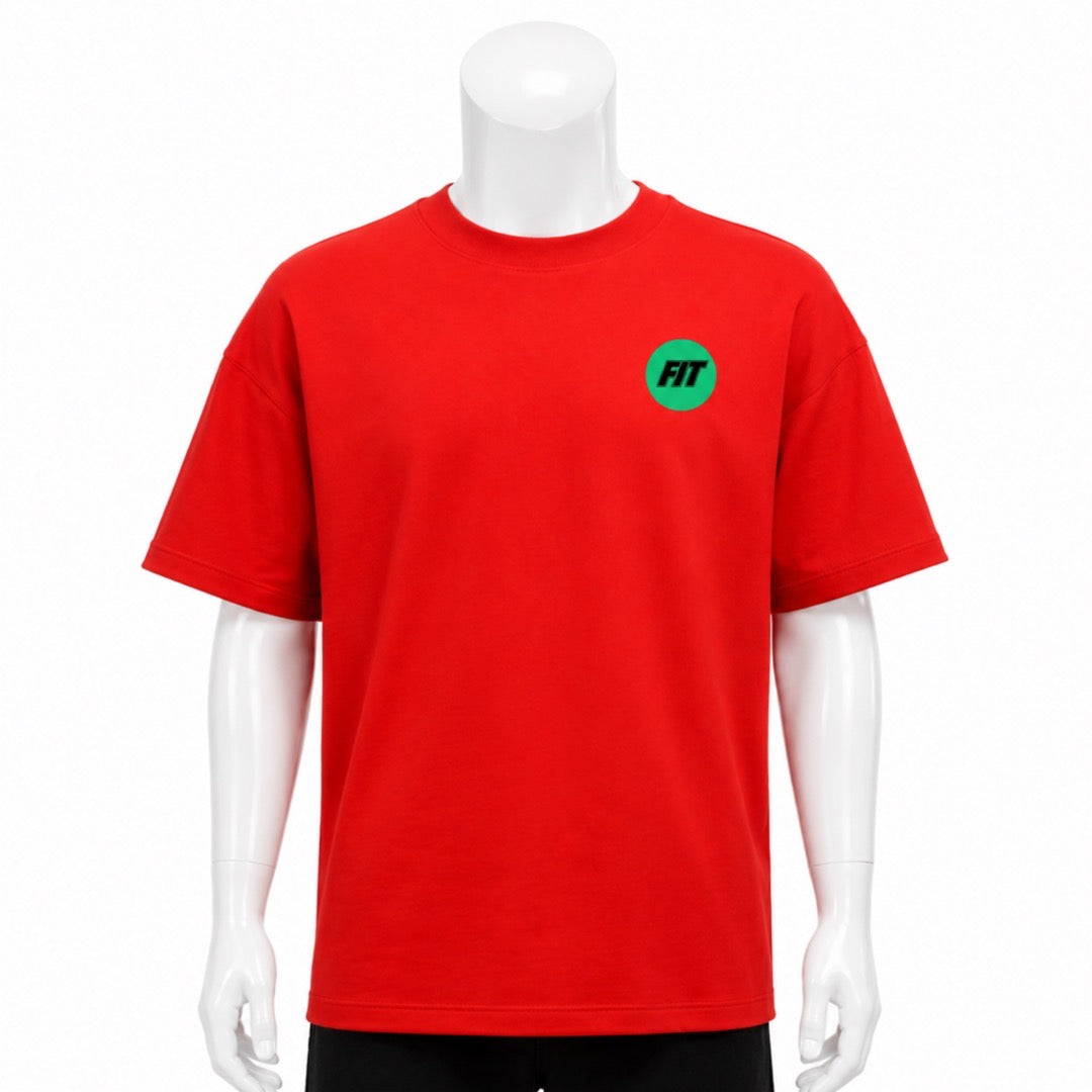 Mens Cardio District X FIT Drop Shoulder Cotton T-Shirt