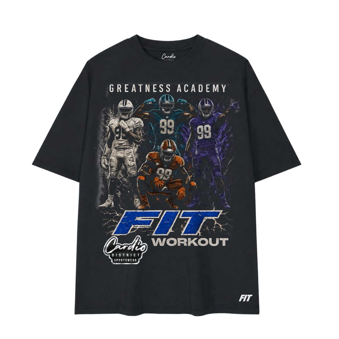 Mens Cardio District X FIT Overall Ninety Nine Football Tee