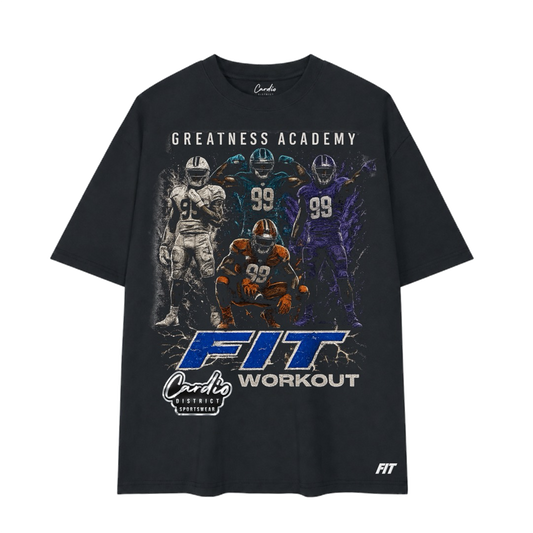 Mens Cardio District X FIT Overall Ninety Nine Football Tee
